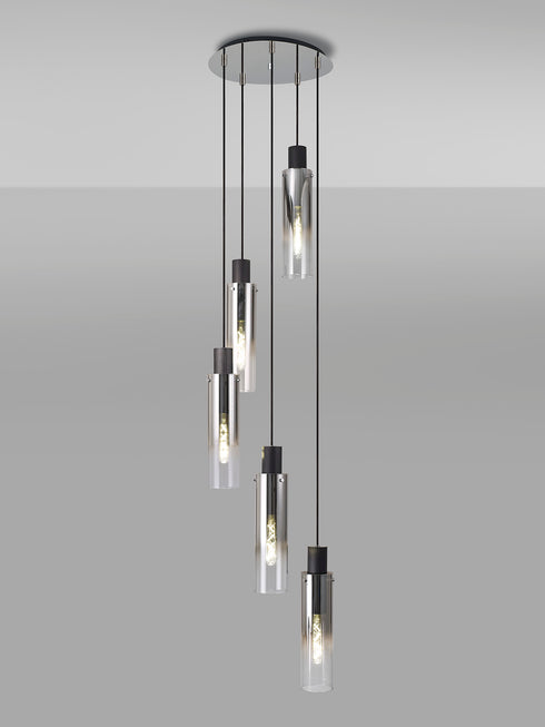 Brooks Slim Round Pendant 5 Light